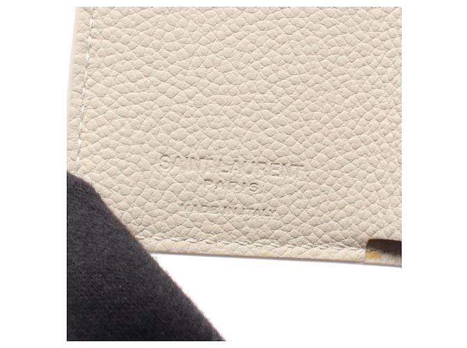 Yves Saint Laurent Compact Tri-fold Wallet White - view 5