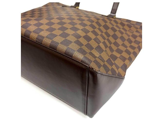 Borsa a mano personale Louis Vuitton Damier Cabas Mezzo Damier ebene - vista 10