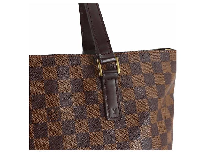 Borsa a mano personale Louis Vuitton Damier Cabas Mezzo Damier ebene - vista 9