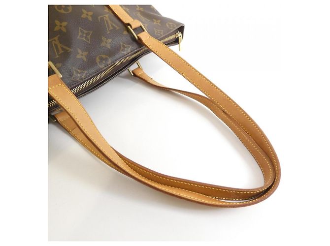 Borsa Louis Vuitton Monogram Cabas Mezzo Marrone - vista 3