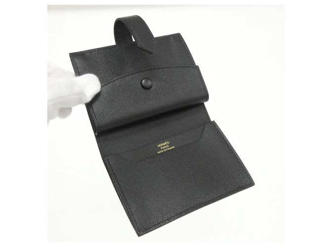 Mini billetera Bearn Hermès Negro - vista 4
