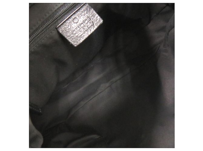 Borsa hobo in tela GG e pelle Gucci Nero - vista 6