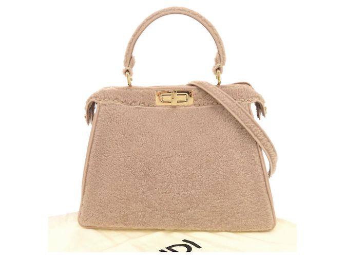 Fendi Peekaboo I.U. Medium Handtasche Pink - vista 2
