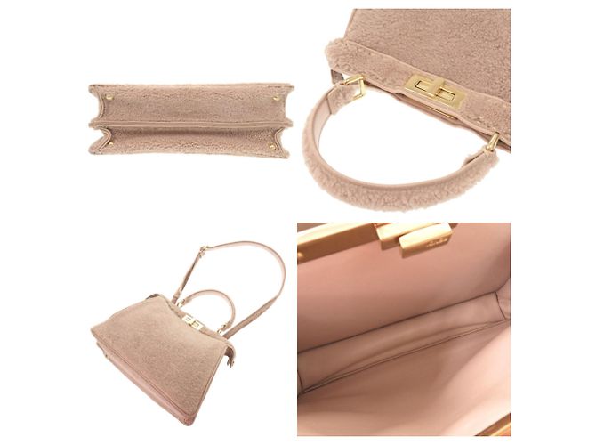 Fendi Peekaboo I.U. Medium Handtasche Pink - vista 6