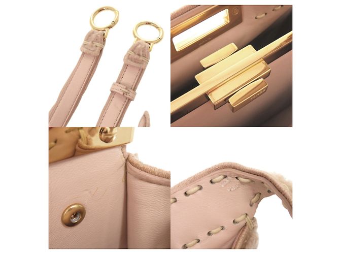Fendi Peekaboo I.U. Medium Handtasche Pink - vista 9