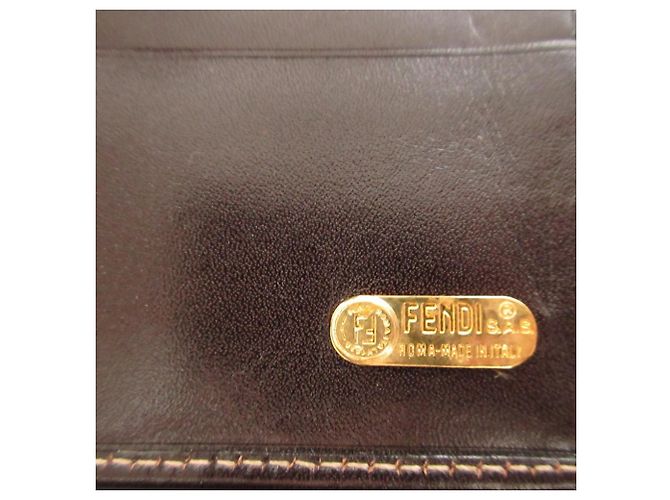 Fendi Zucca Pattern Brown Long Wallet - view 8