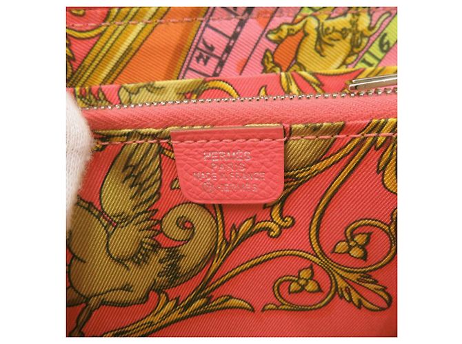 Monedero de seda Azap de Hermès en Rosa Jaipur - vista 7