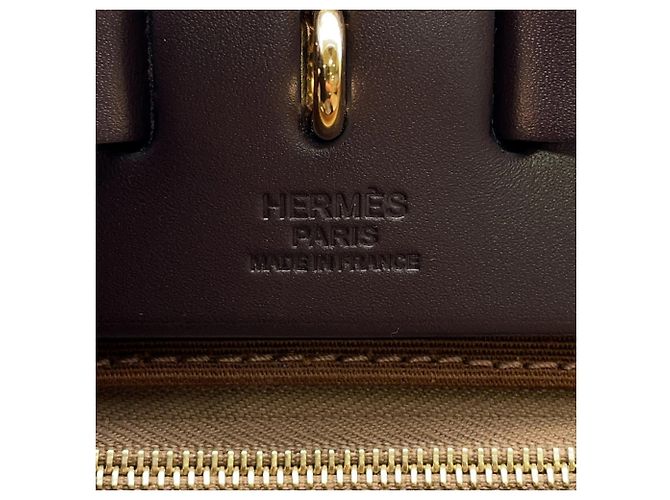 Borsa Hermès Herbag Zip PM Fauve Rosso - vista 12