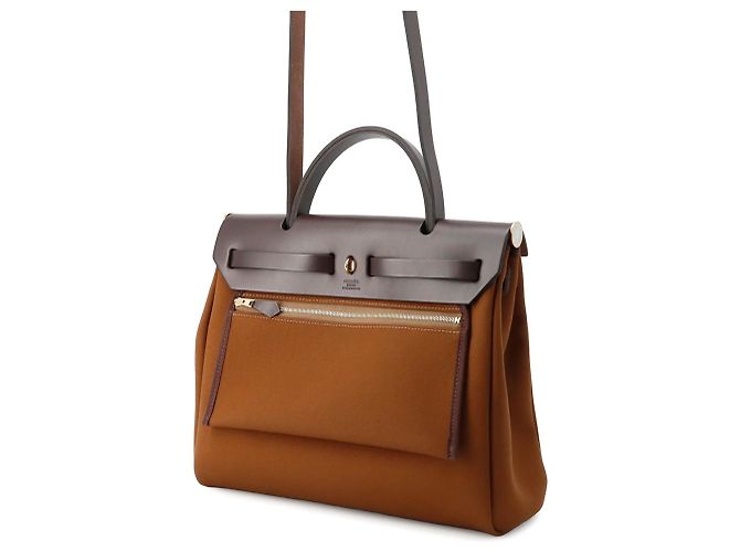 Borsa Hermès Herbag Zip PM Fauve Rosso - vista 2