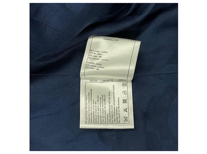 Chanel Tweedjacke Navy Weiß Größe 38 Dunkelblau - Ansicht 8
