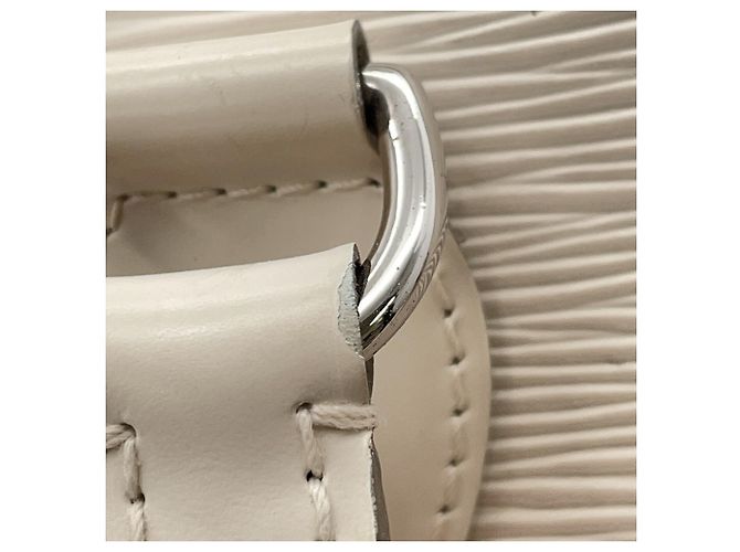 Borsa Louis Vuitton Epi Lockit M4229J in bianco - vista 11