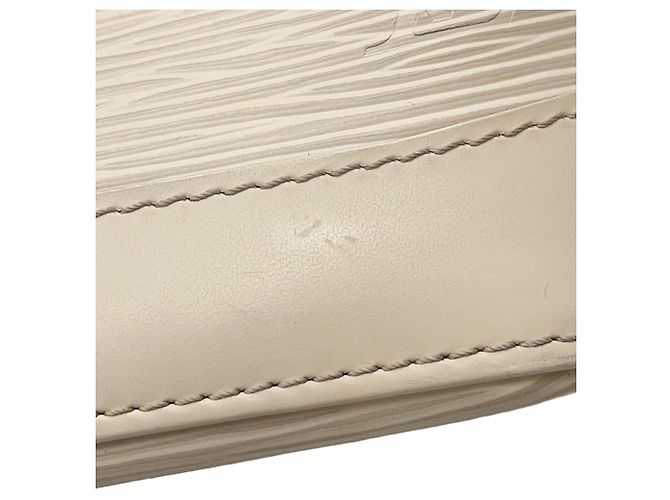 Borsa Louis Vuitton Epi Lockit M4229J in bianco - vista 7