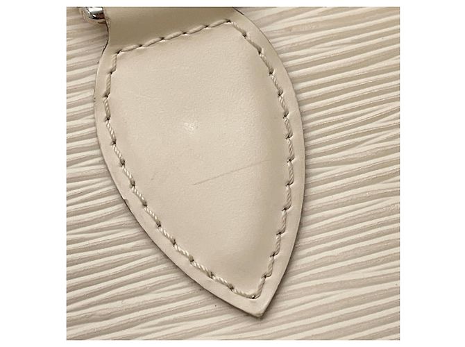 Borsa Louis Vuitton Epi Lockit M4229J in bianco - vista 9