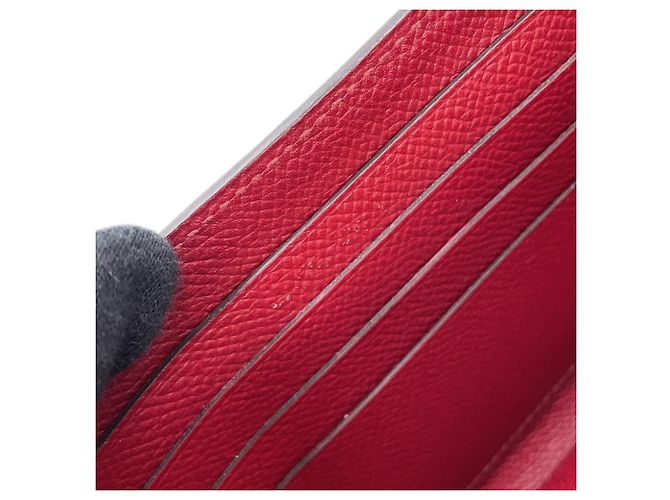 Hermès Cartera Kelly Long en Rouge Grenat Roja - vista 13