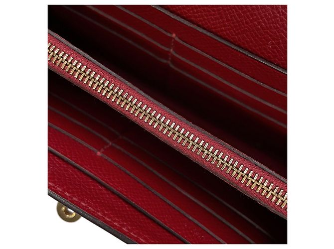 Hermès Cartera Kelly Long en Rouge Grenat Roja - vista 17