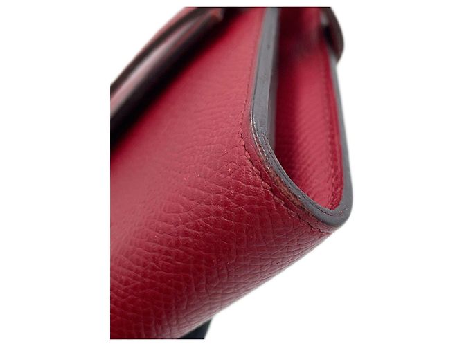 Hermès Cartera Kelly Long en Rouge Grenat Roja - vista 9