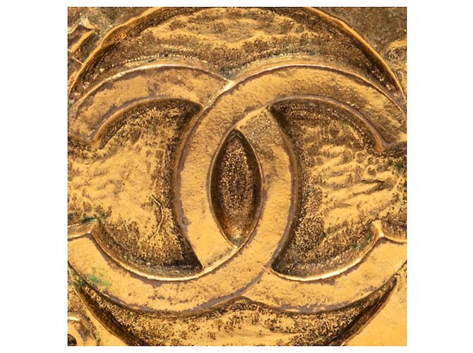 Orecchini circolari Vintage Coco Mark di Chanel D'oro - vista 3