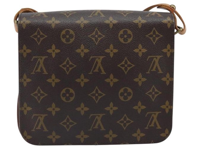 Borsa Cartouchiere Louis Vuitton in Canvas Monogram MM Marrone - vista 2