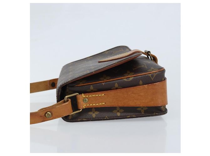 Borsa Cartouchiere Louis Vuitton in Canvas Monogram MM Marrone - vista 4