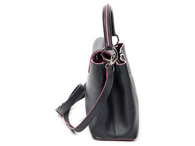 Louis Vuitton Capucines MM Marineblau - Ansicht 4