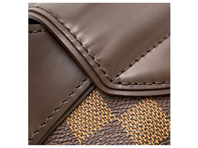 Borsa a Spalla Sistina PM Damier Ebene di Louis Vuitton Marrone - vista 11