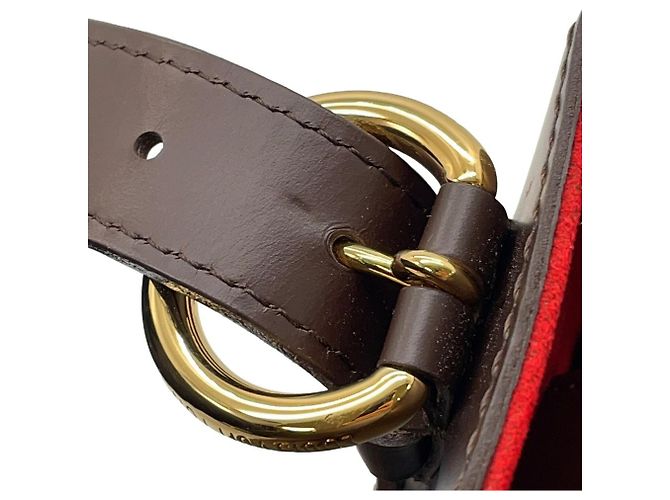 Borsa a Spalla Sistina PM Damier Ebene di Louis Vuitton Marrone - vista 14