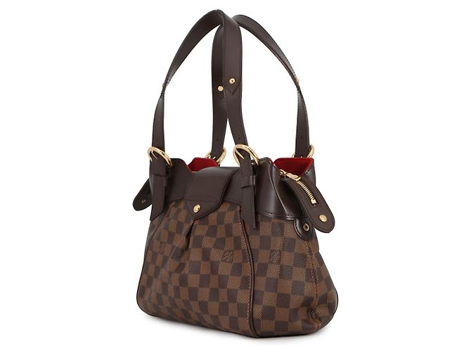 Borsa a Spalla Sistina PM Damier Ebene di Louis Vuitton Marrone - vista 2
