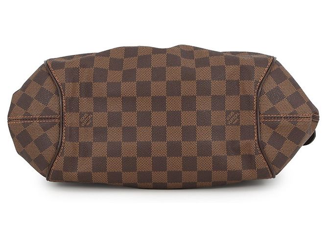 Borsa a Spalla Sistina PM Damier Ebene di Louis Vuitton Marrone - vista 3