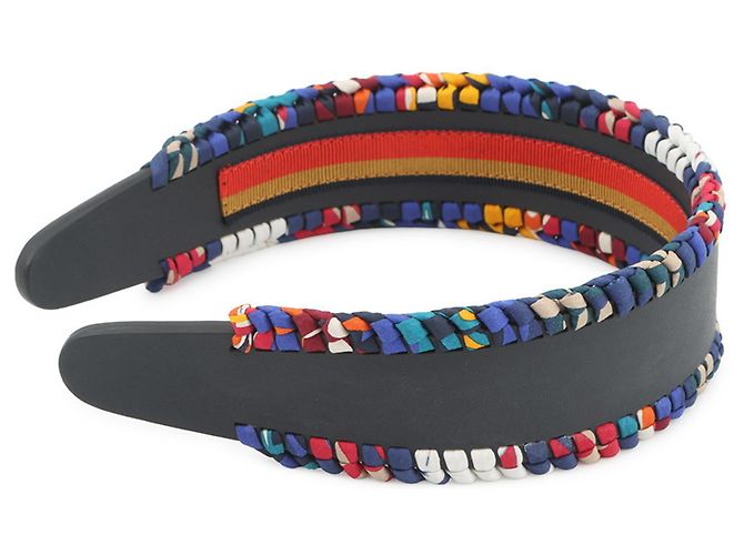 Fascia per Capelli Grace Hermès Sellier Multicolore Blu navy - vista 2