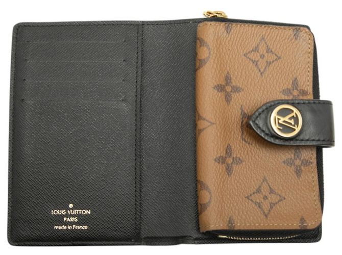 Louis Vuitton Monogram Giant Reverse Portemonnaie Juliette im Querformat Braun - Ansicht 5