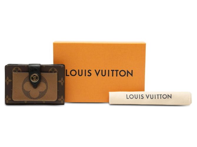 Louis Vuitton Monogram Giant Reverse Portemonnaie Juliette im Querformat Braun - Ansicht 8