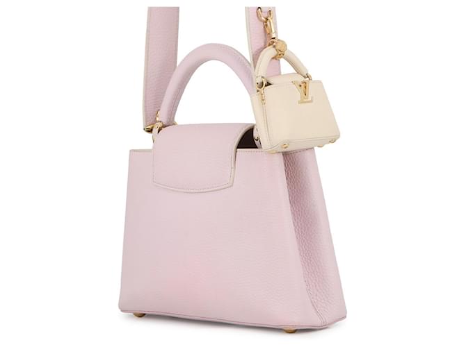 Borsa Capucines BB Louis Vuitton Bianco - vista 2