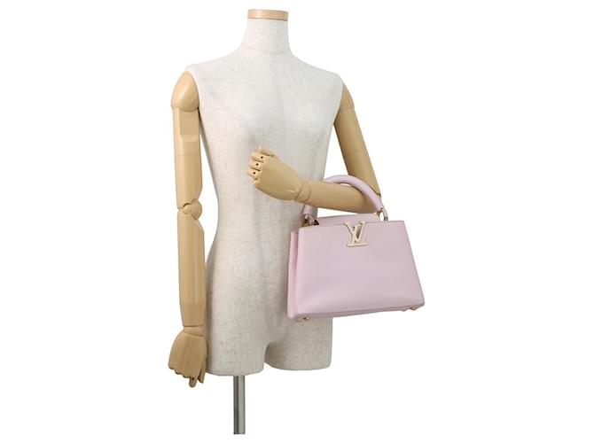 Borsa Capucines BB Louis Vuitton Bianco - vista 5