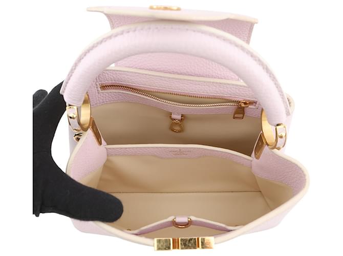 Borsa Capucines BB Louis Vuitton Bianco - vista 6