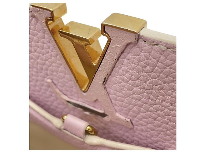 Borsa Capucines BB Louis Vuitton Bianco - vista 9