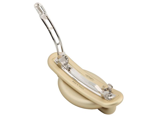 Fermaglio in alluminio dorato Hermès Tri Maillon PM Chaine d'Ancre D'oro - vista 4