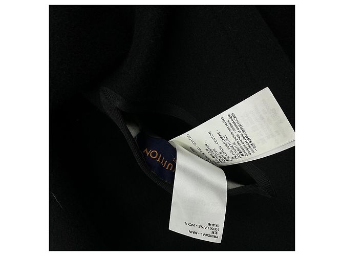 Louis Vuitton Abrigo Mahina de lana reversible negro - vista 11