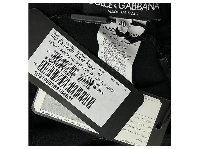 Abito aderente Dolce & Gabbana nero in jacquard e pizzo - vista 2
