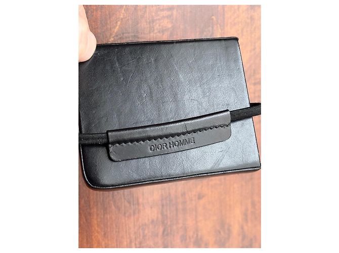 Dior Homme Black Leather Wallet - view 5
