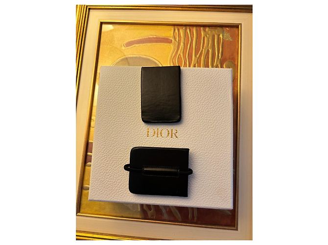 Dior Homme Black Leather Wallet - view 9