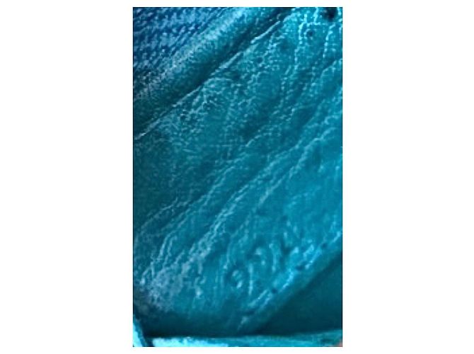 Cartera de cuero turquesa Prada - vista 10
