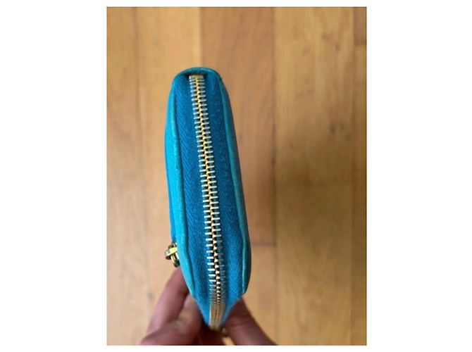 Cartera de cuero turquesa Prada - vista 4