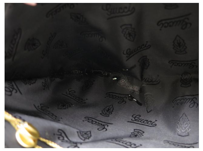 SACOLA GUCCI MALETTE GG 201480 EM COURO GUCCISSIMA PRETO - vista 17