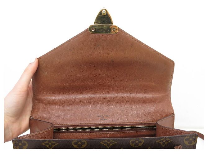 BOLSA DE LUXO VINTAGE LOUIS VUITTON MONCEAU EM CANVAS MONOGRAMA Marrom - vista 11