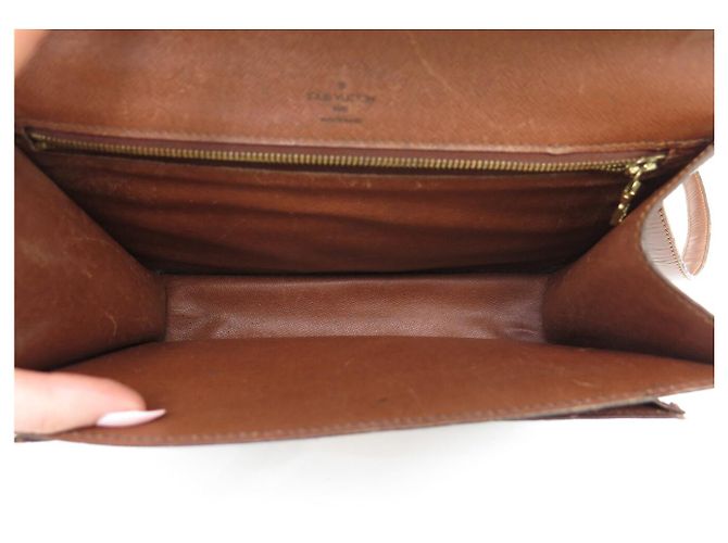 BOLSA DE LUXO VINTAGE LOUIS VUITTON MONCEAU EM CANVAS MONOGRAMA Marrom - vista 13