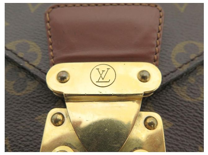 BOLSA DE LUXO VINTAGE LOUIS VUITTON MONCEAU EM CANVAS MONOGRAMA Marrom - vista 7