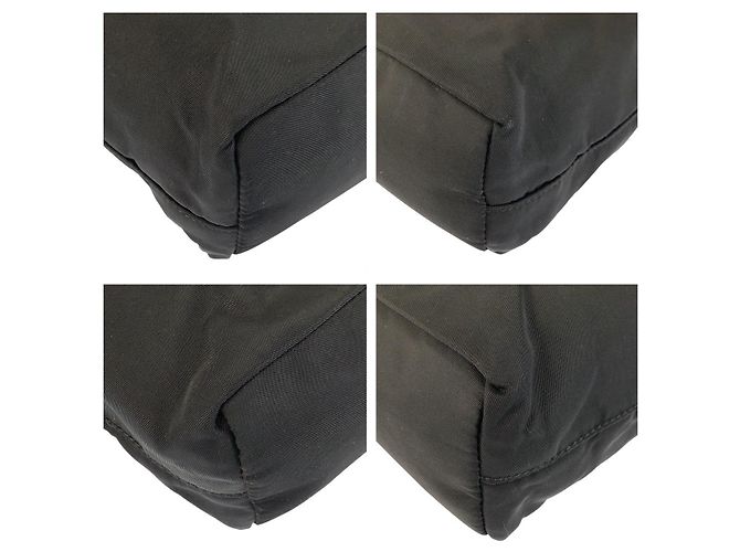 Sac tote en nylon tessuto avec logo Prada - vue 4