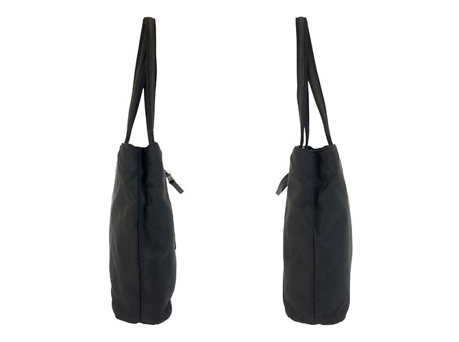 Sac tote en nylon tessuto avec logo Prada - vue 7