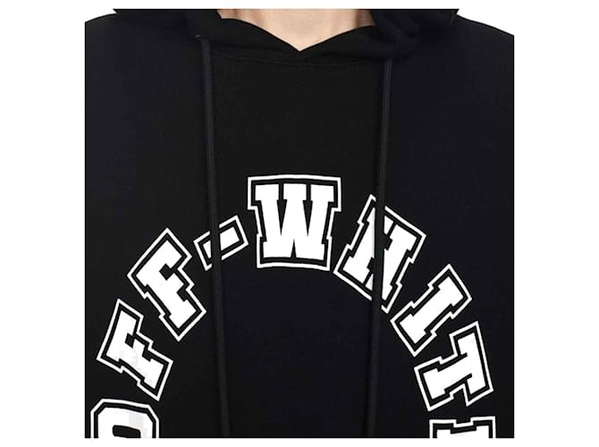 Off White Felpa con cappuccio Off-White Nero - vista 4
