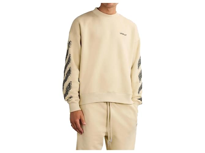 Off White Off-White Logo Sweatshirt Braun Beige - Ansicht 2